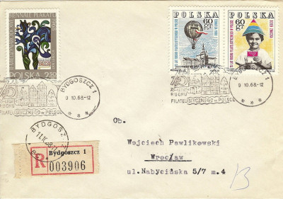 1968 [KO68 289] Bydgoszcz 75 lat ruchu filatelistycznego (R)